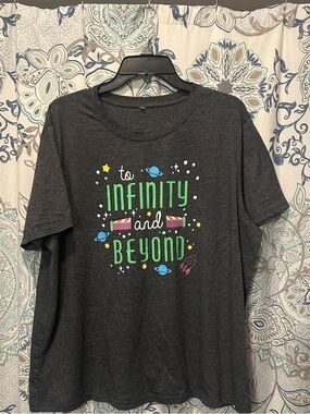 To Infinity and Beyond Graphic Tee - Dark Gray